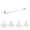Kibi Blaze 24 inch Bathroom Towel Bar KBA1604BN - alternate 2